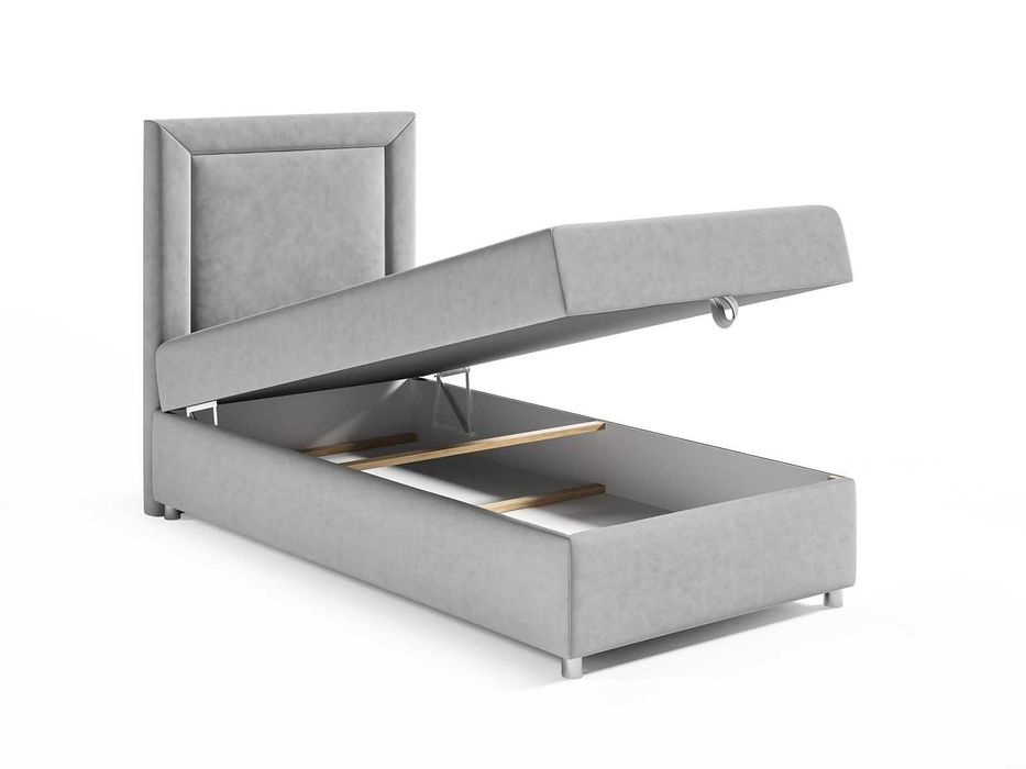 Łóżko KONTYNENTALNE SINGIEL z pojemnikiem 70x200 80x200 90x200 100x200