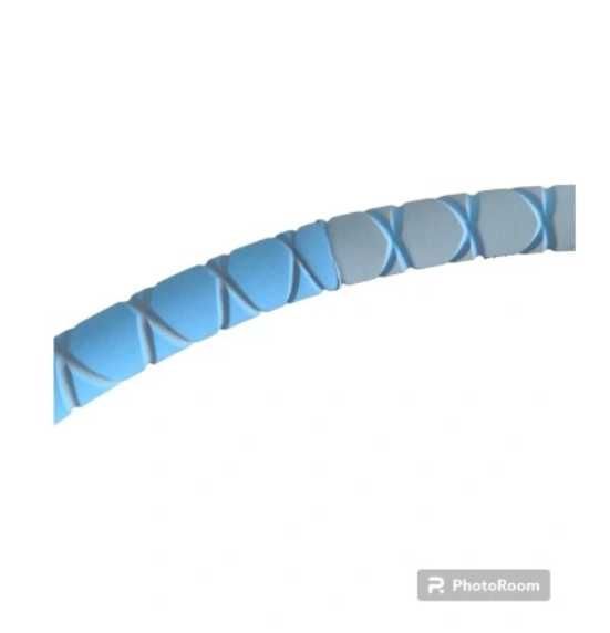 hula hop z obciążeniem niebieskie 88 cm