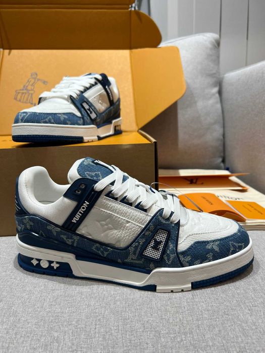 LV Trainer sapatos azuis desportivos Tamanho 36-45