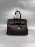 Hermes Chocolat Togo Birkin 35 оригинал сумка