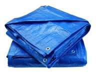 Plandeka plandeki 4x5m niebieska wzmacniana 75g/m2