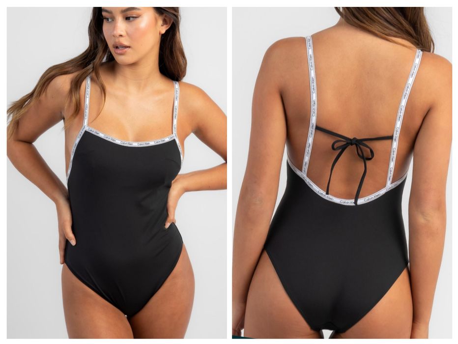 Купальник Calvin Klein закритий цільний чорний жіночий ,розмір L
Закри