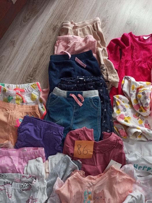 Paka ubrań 86 bdb stan