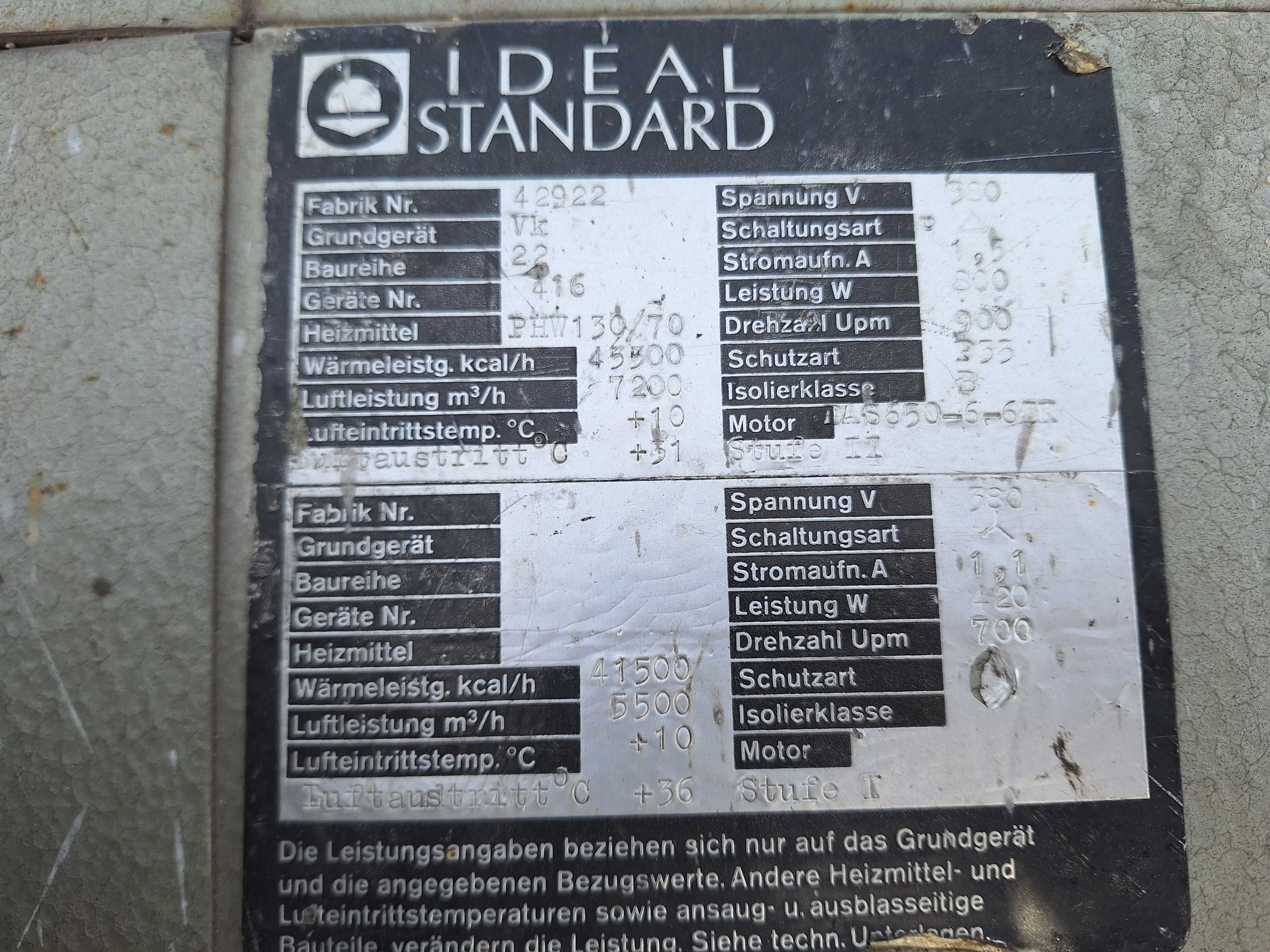 Nagrzewnica wentylator wymiennik ciepła duża