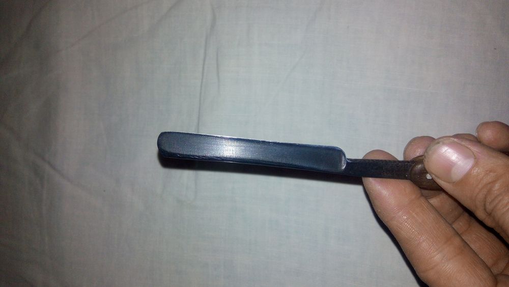 Бритва опасная небезпечна ручна з дерев'яною ручкою срср