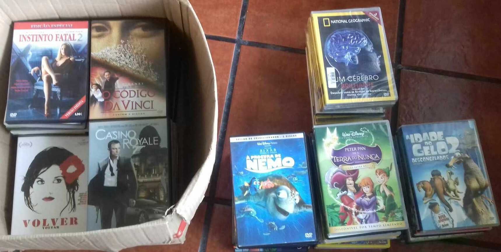 Pack 81 DVD's (filmes, desenhos animados, documentários)