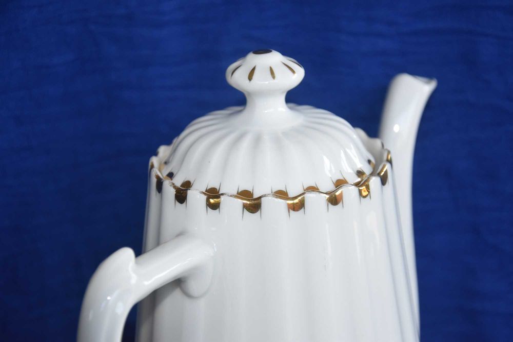 Dzbanek do kawy Tuppack Parowa Tiefenfurt Karogold 1925 r. śląsk