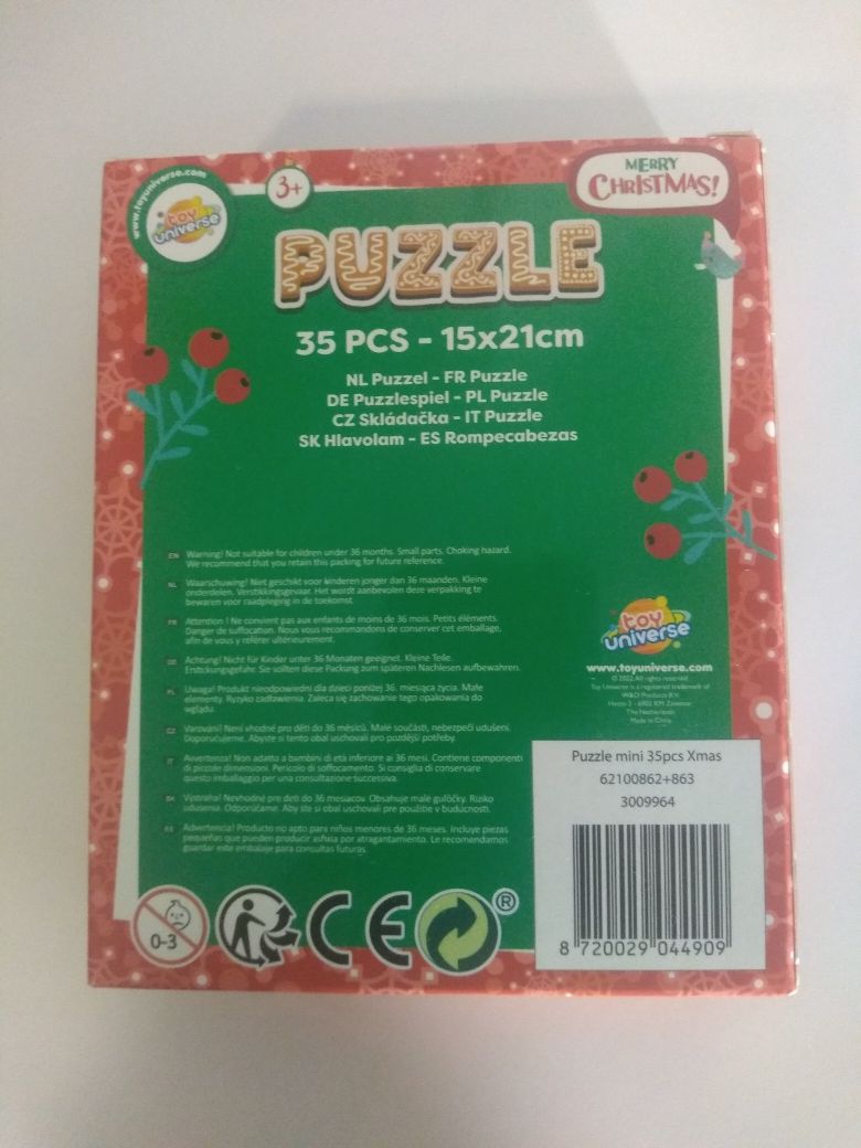 Puzzle świąteczne pies