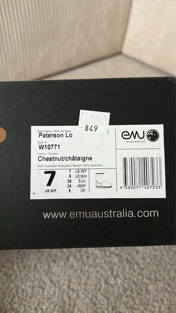 Używane śniegowce EMU Australia Paterson Lo W10771