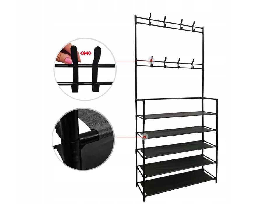 Wysoki WIeszak Stojak Szafka na buty komoda garderoba