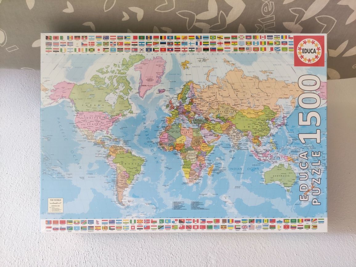 Puzzle mapa mundo 1500pc Educa - selado