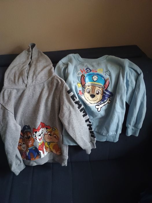 Psi patrol Bluza szara  z kapturem Sinsay rozm 116 oraz gratis bluza
