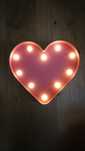 Lampka serce LED na baterie