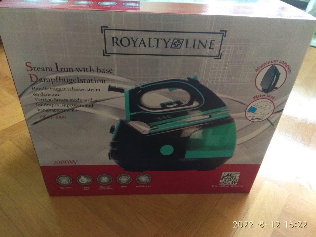 Парова станція Royalty Line RL-DBST-1000 2000 Вт