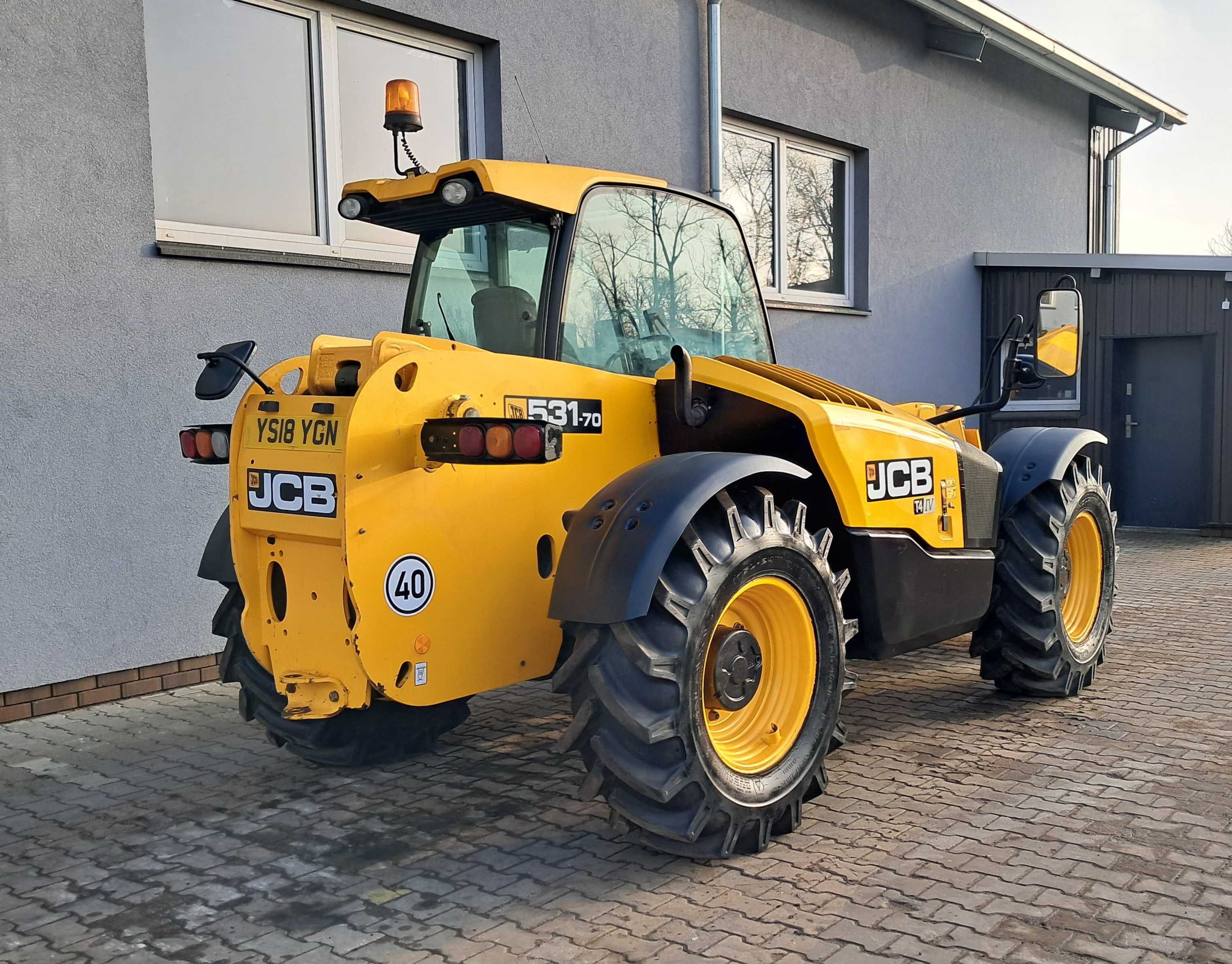 JCB 531-70 AGRI 2018r 3976h Oryginał KLIMA Ładowarka Teleskopowa 7m