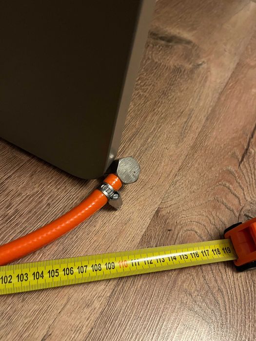 Reduktor do gazu 37 mbar, długość 110 cm