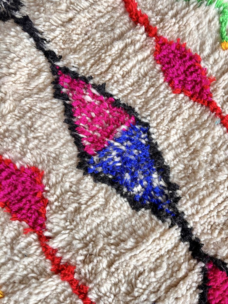 Marokański runner, handmade, wełna owcza, orient, dywan do korytarza