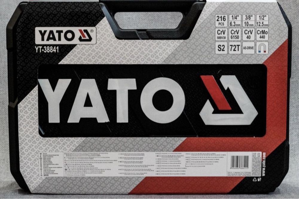 Професійний набір інструментів 216 ел. YATO YT-38841