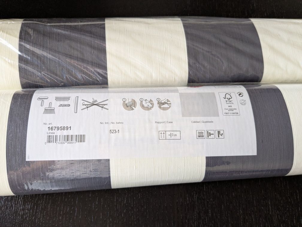 Papel parede às riscas