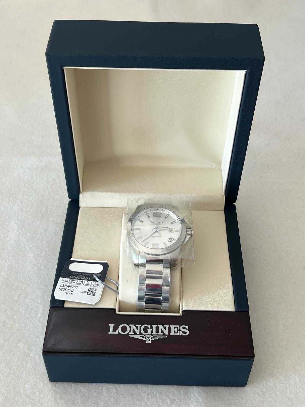 Longines Conquest Gents Quartzo Aço