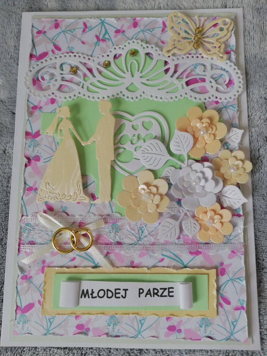 Kartki ręcznie robione: Chrzest, Ślub, Jubileusz