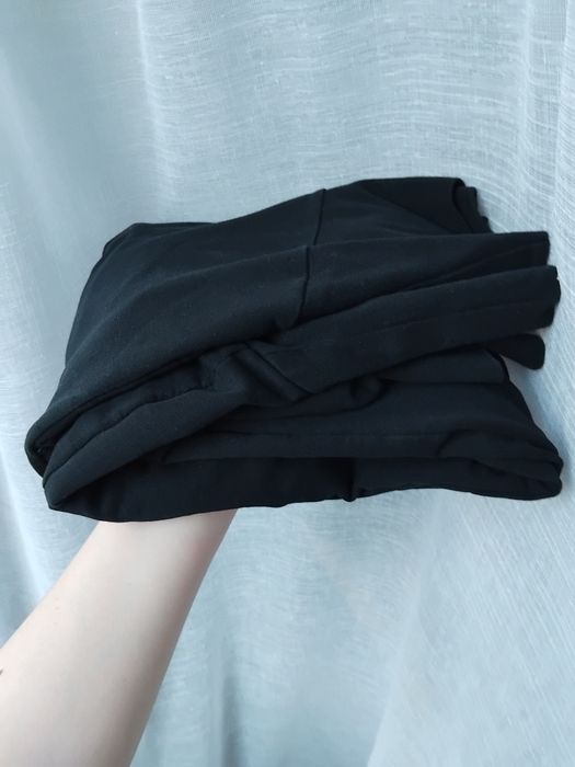 Joggersy dresowe spodnie M h&m ciążowe czarne z brzuszkiem zwężane