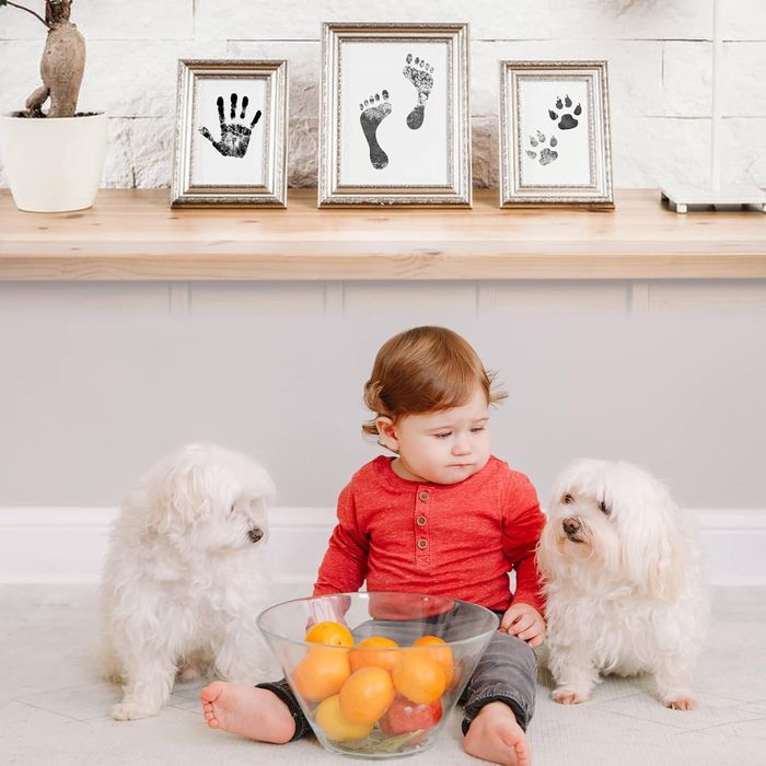 Odcisk Rąk Stópek Dziecka Pamiątka Podkładka Tusz Niebrudzący Zestaw