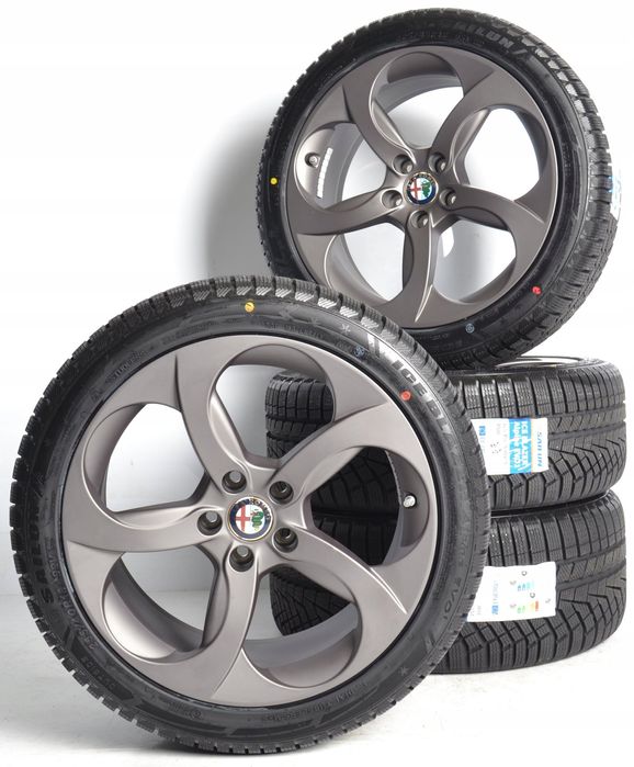 4X Koła Zimowe 18" 5X110 Oryginał Alfa Romeo Giulia Nowe Zima Tpms