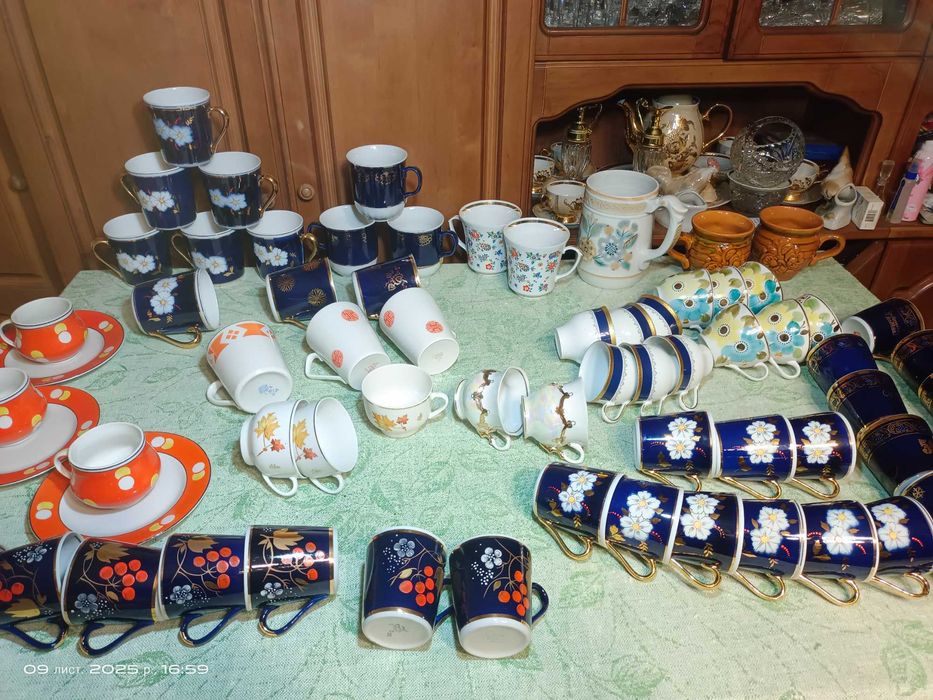 Чашки , чайные пары сервизов СССР.