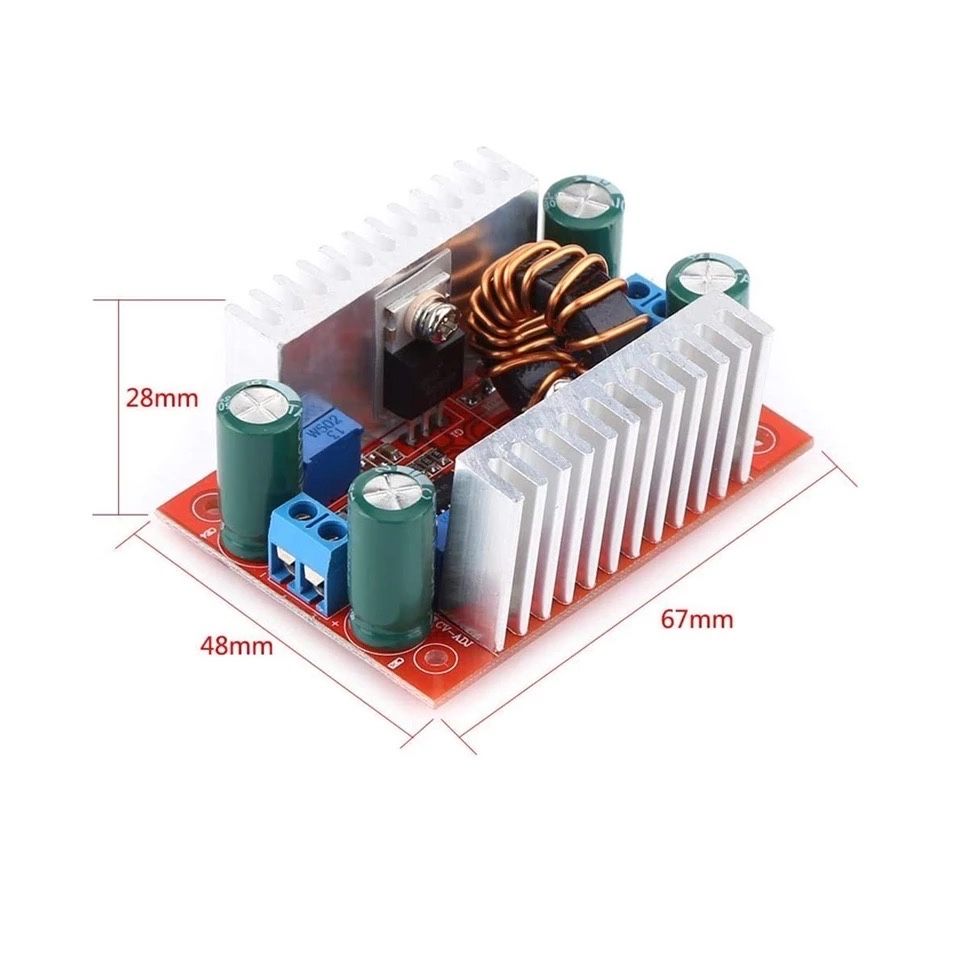 Dc Dc Підвищувальний перетворювач 400 W 0.2-12А, 8.5-50 V до 10-60 V