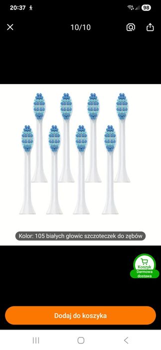 Końcówki zamienne do szczoteczki sonicznej Philips
