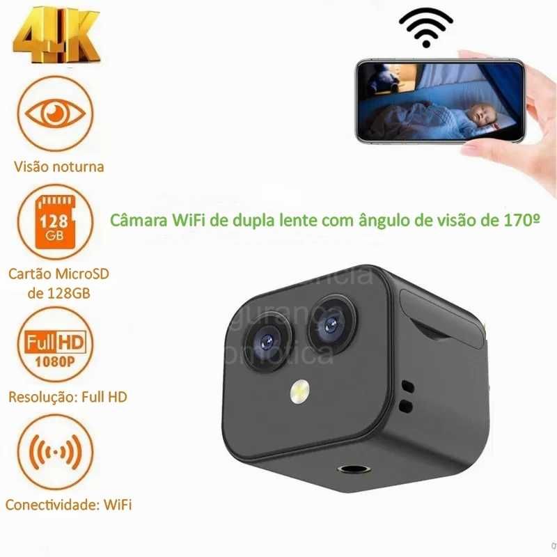 Mini câmara‼️4K‼️WiFi‼️Deteção de movimento