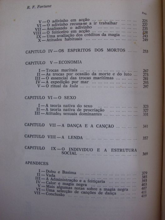 Os feiticeiros de Dobu. de R. Fortune