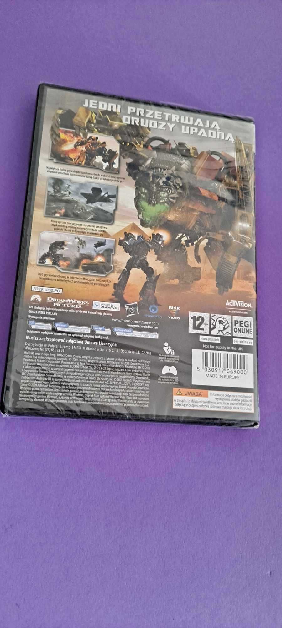 Transformers Zemsta Upadłych NOWA PC GRA folia PL 2009