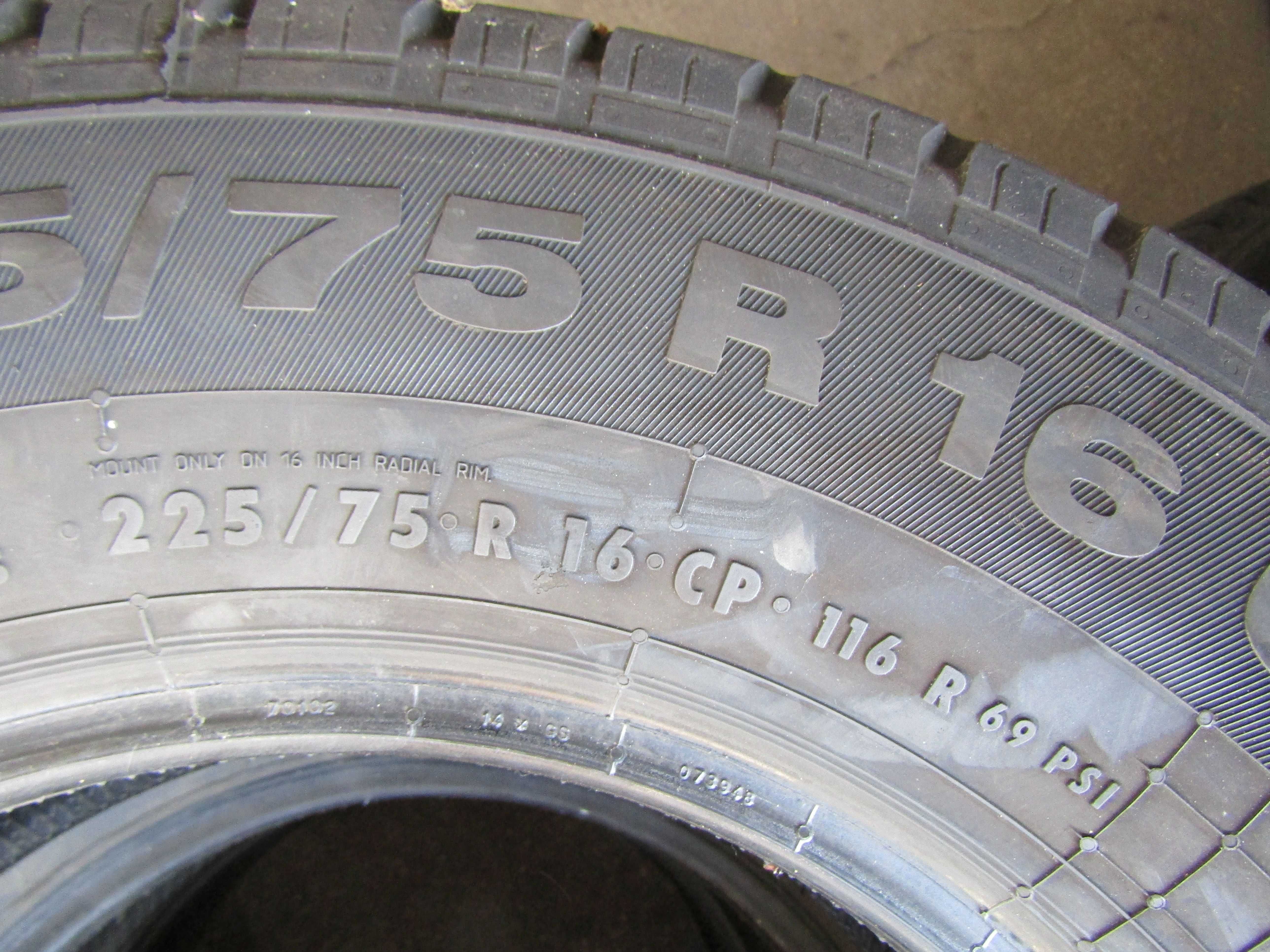 225/75R16CP Continental VANCO CAMPER 2szt 7mm 116R