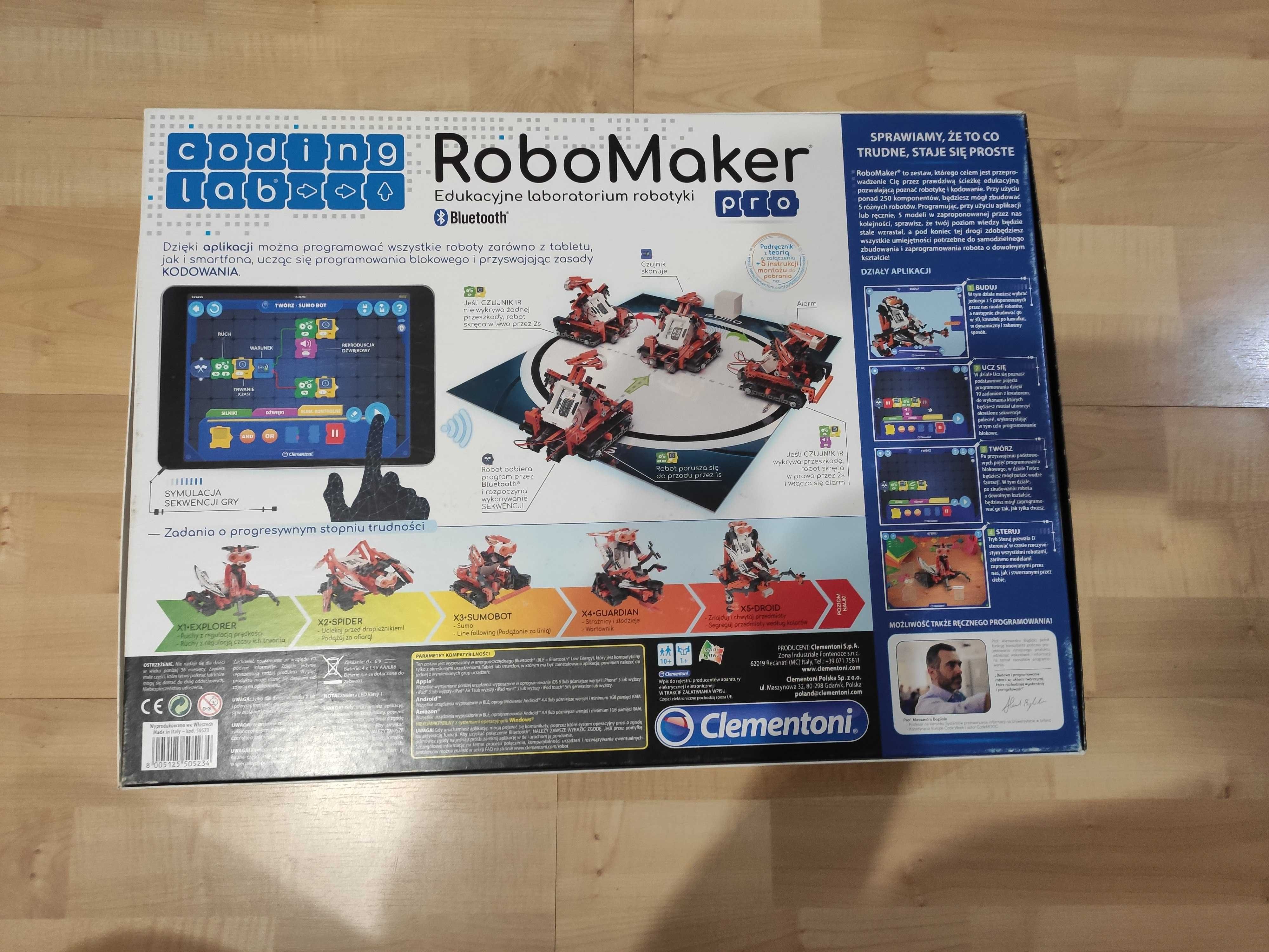 RoboMaker edukacyjne laboratorium robotyki Clementoni 10+