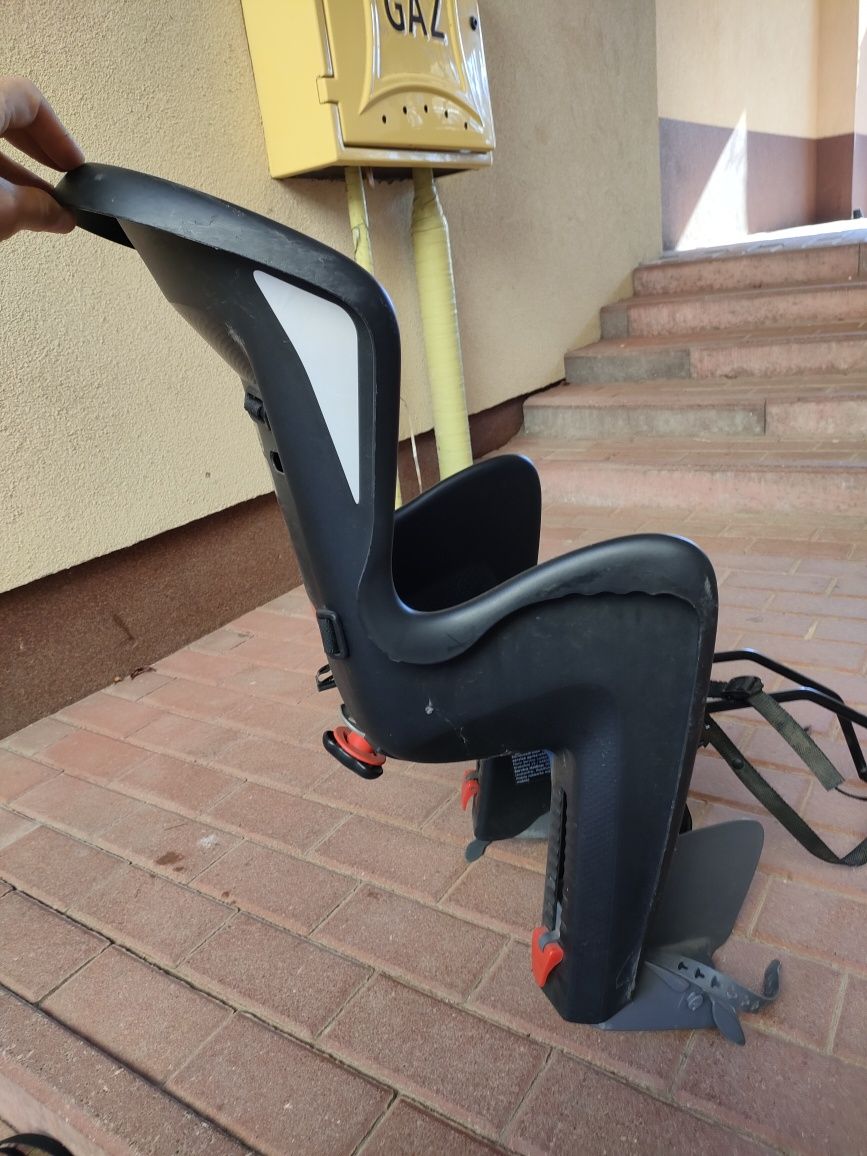 Fotelik  krzesełko rowerowe plus adapter do przymocowania