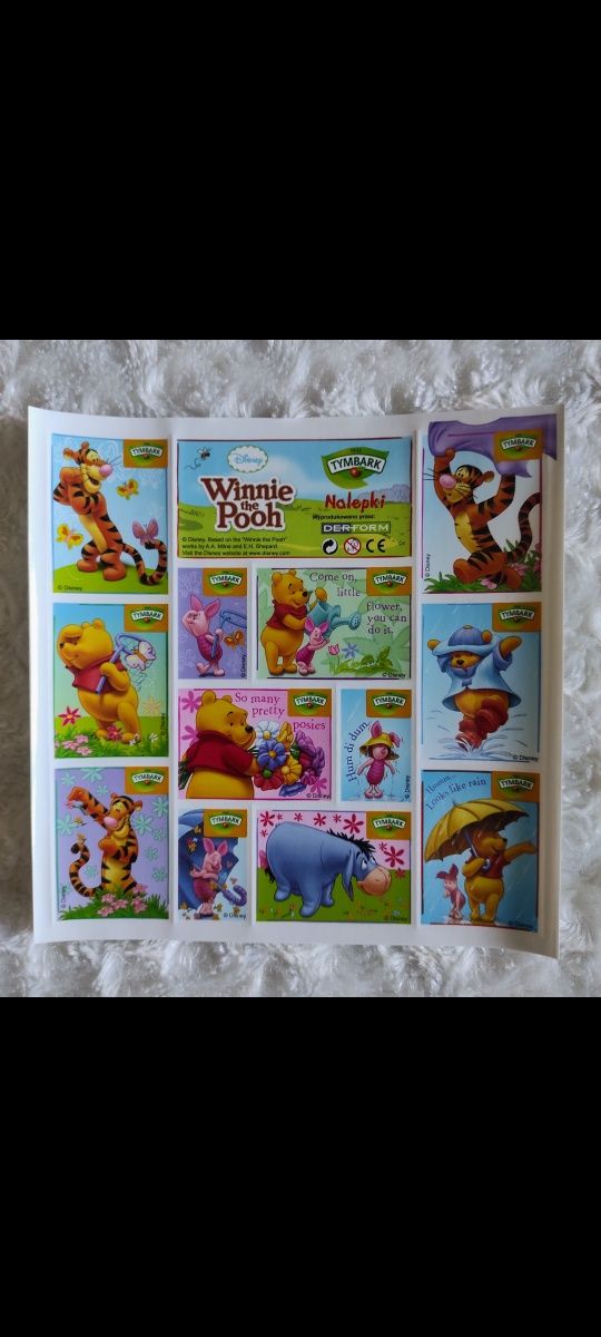 Naklejki nalepki Kubuś Puchatek Disney błękitne