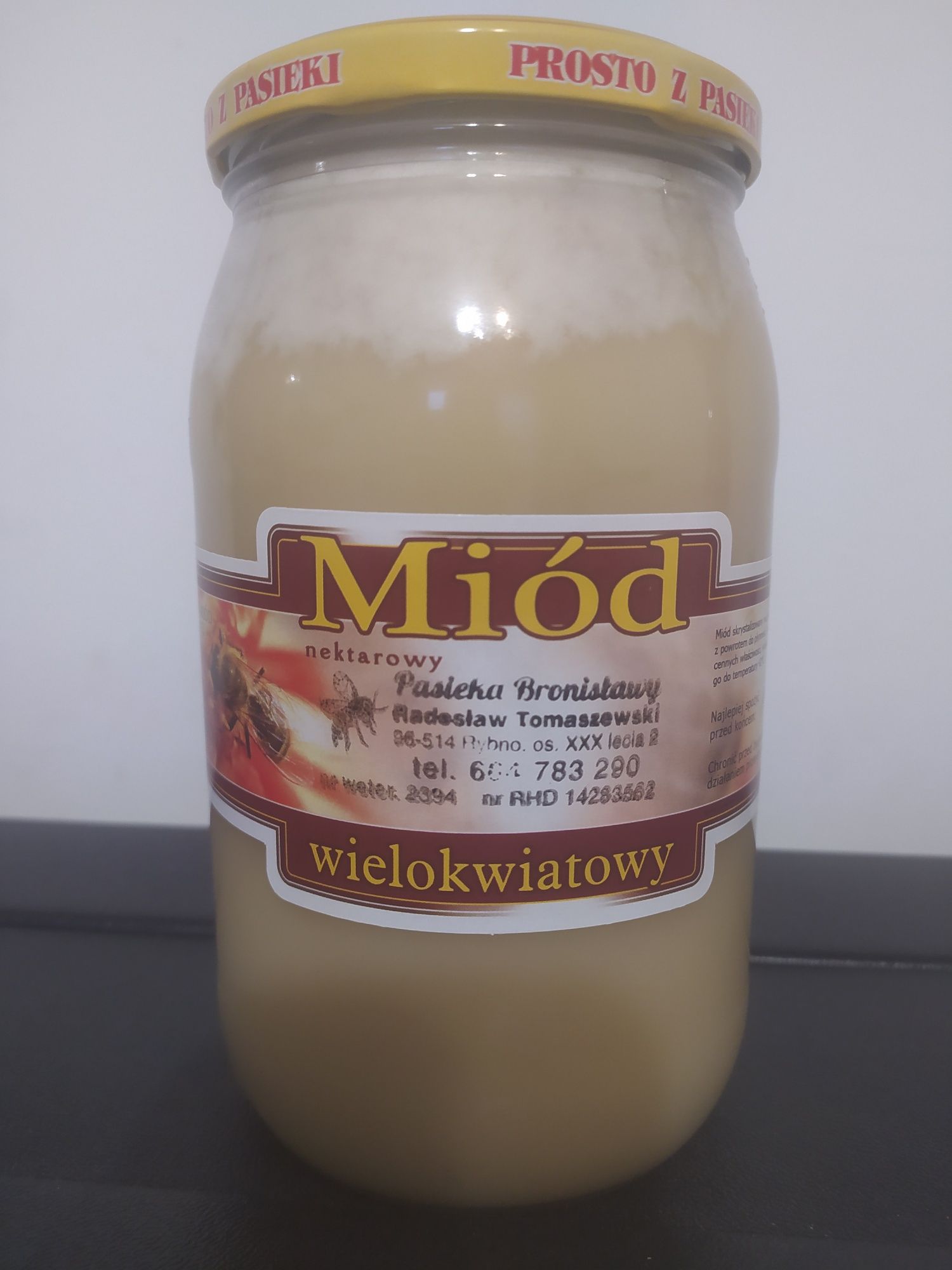 4 x 1,2 kg Polski miód wielokwiatowy od pszczelaża z tego roku *2025*