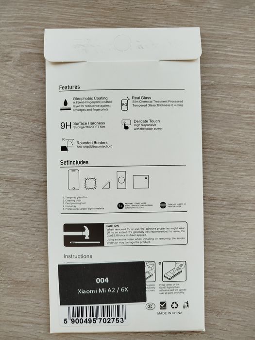 Szkło hartowane do Xiaomi Mi A2 6X