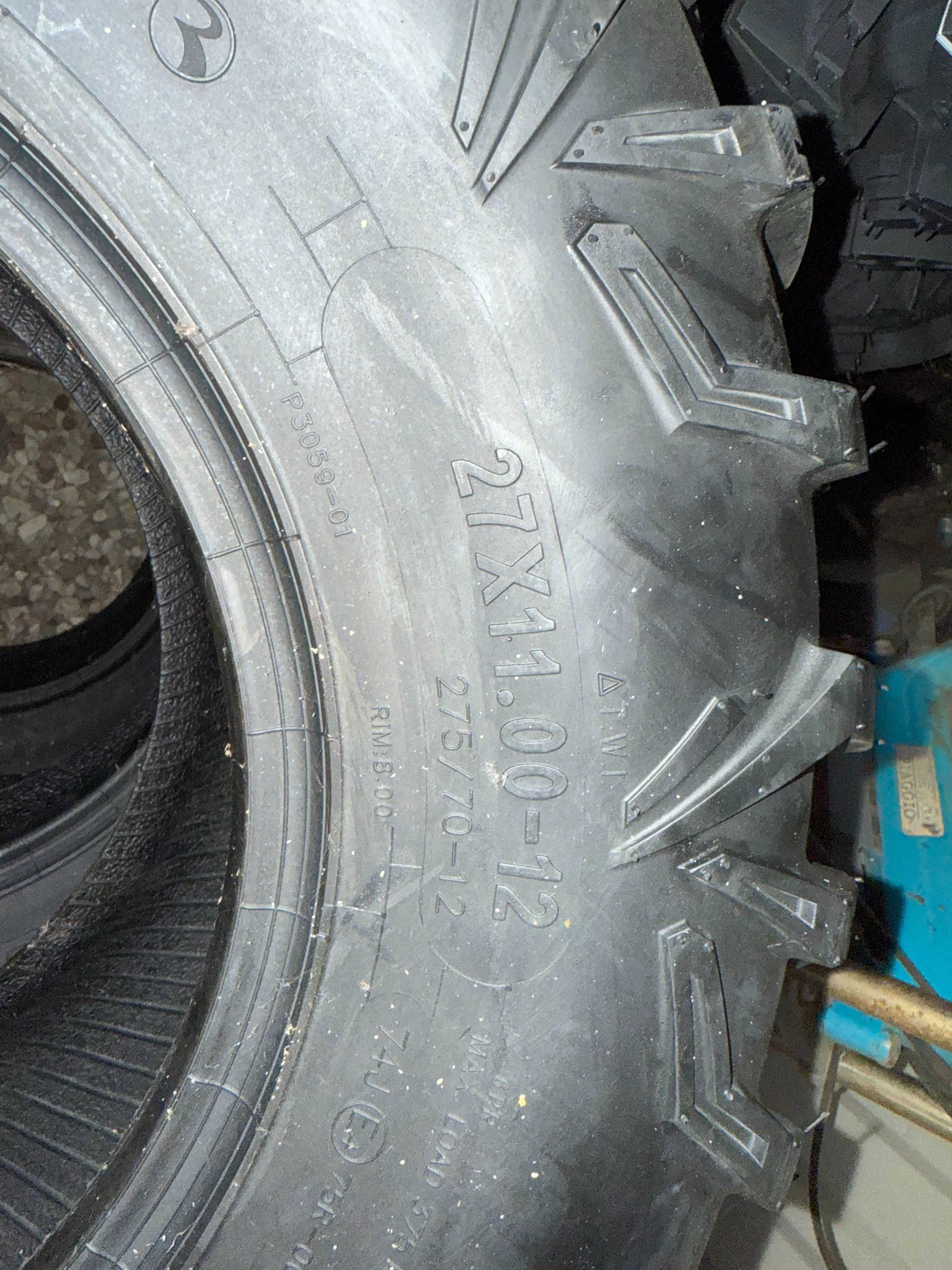 Opony ATV Obor Cypress kpl. przód 27x9-12 oraz tył 27x11-12. NOWE!