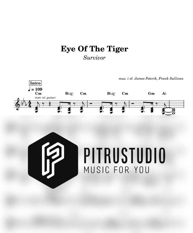 Nuty na keyboard, pianino, akordeon, saksofon i inne instrumenty