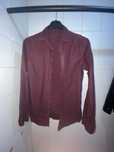 Camisa Slim fit Bordô Bershka