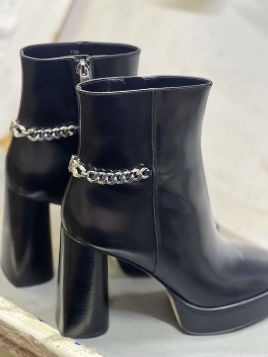 MICHAEL Michael Kors Ботильйони Carlisle Leather Platform Boot