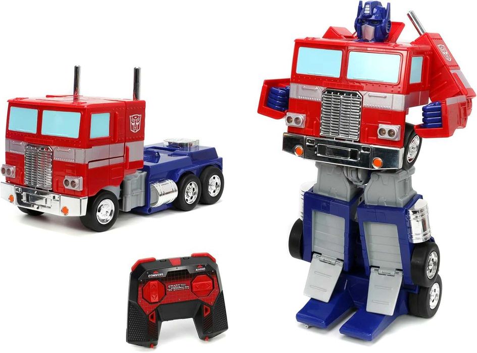 JADA TOYS duży autobot samochód robot OPTIMUS PRIME R/C z pilotem