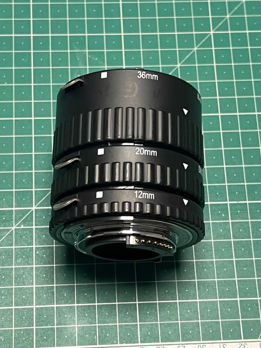 Tubos de extensão automáticos para Nikon F