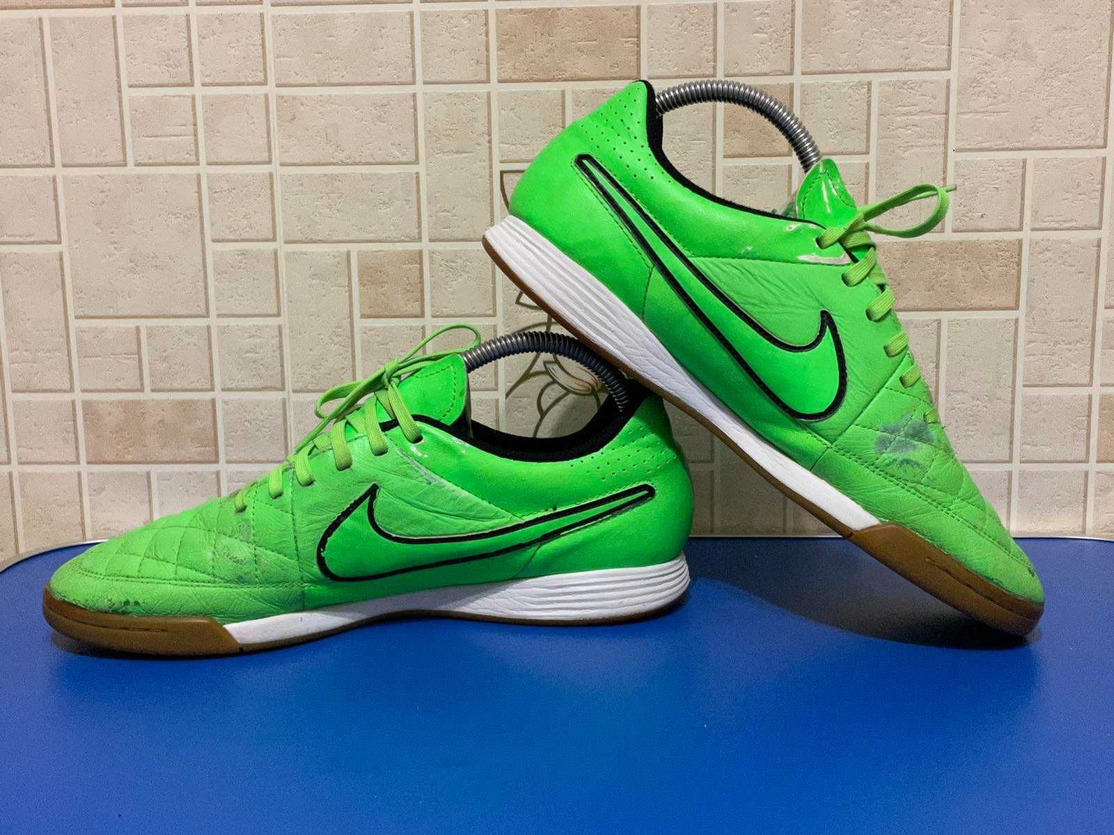 Бампы футзалки 41.5 Nike Tiempo Genio Leather IC кожа футбольные