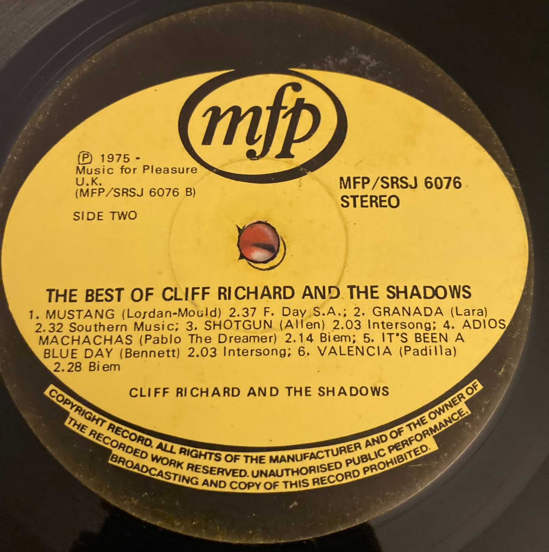 The Best of Cliff Richards and The Shadows (Disco Vinil LP 33RPM)