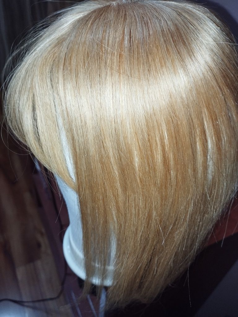 Topper tupet włosy naturalne blond