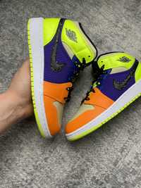 Nike Air Jordan 1 Mid Volt Black Vivid Orange 37.5 *NOWE*